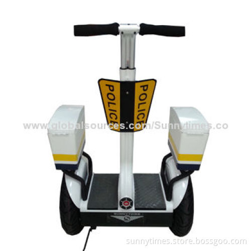 Self-balancing electric scooter for police patrol